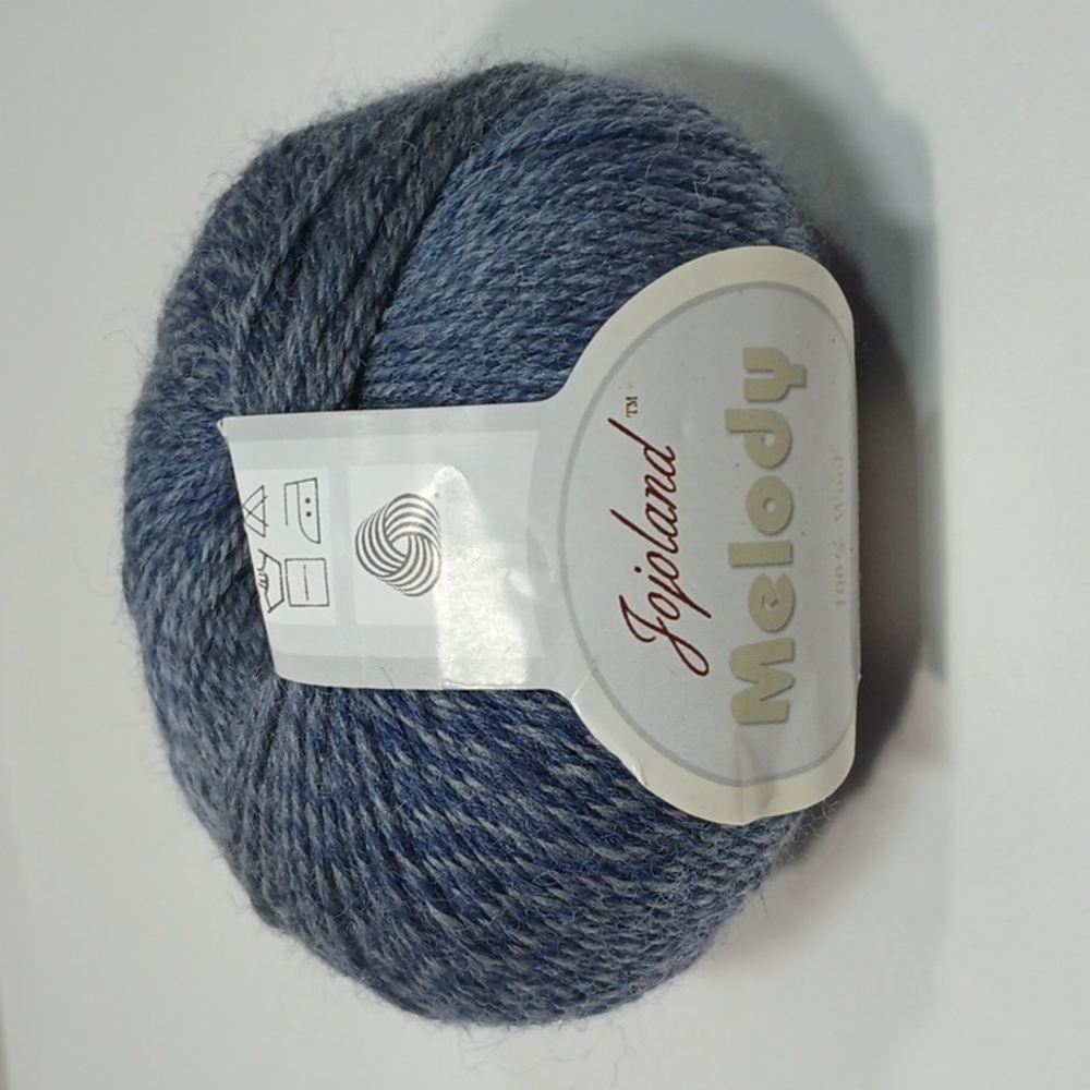 3/$15 Jojoland Melody Y28 Blue Grey Variegated 100% Wool 50g 200m 220yd 1 Skein